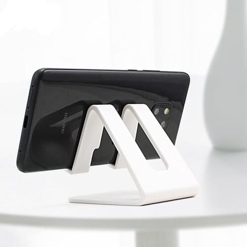Phone Holder Desk Stand for iPhone Samsung Huawei Xiaomi ABS Triangle Mobile Phone Stand Desktop Holder for Cell Phone Tablet