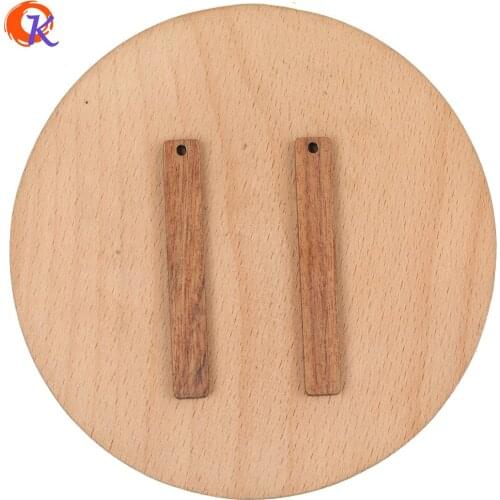 Cordial Design 100Pcs 7*52MM Jewelry Accessories/Natural Wood/DIY Earrings Making/Stick Shape/Charms/Hand Made/Earring Findings