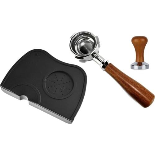 Espresso Anti-Tamper Pad with Coffee Bottomless Portafilter for Breville