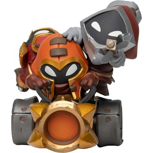 League of Legends Summoners Rift Anime Games Peripheral Toy Red Party Artillery Car Little Soldier Collectibles Ornaments Model