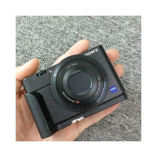 Leather Quick Release L Plate/Bracket Holder hand Grip for Sony RX100 III IV V VI VII M3 M4 M6 M5 RX100M7 RX100M6 Arca-Swiss RRs