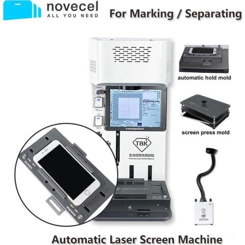 TBK Newest Laser Marking Machine Fully Autofocus For iPhone Back Cover Separator Dismantling LCD Screen Frame LOGO Engraving