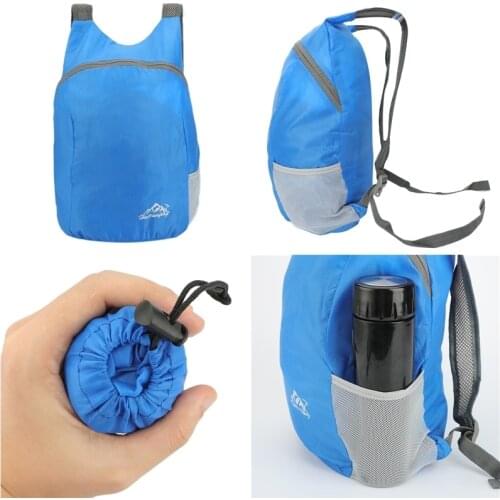 20L Lightweight Portable Backpack Waterproof Polyester Bag Breathable Travel Outdoor Sport Travel Storage Bag for Women Men New