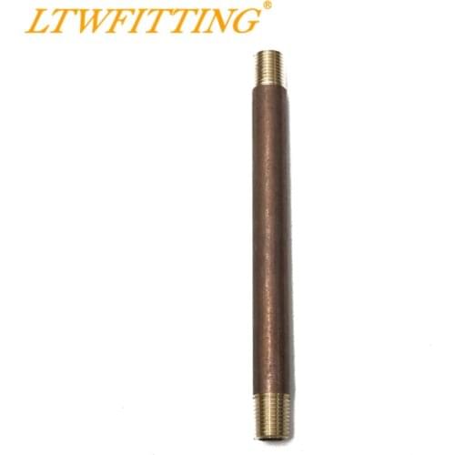 LTWFITTING Brass Pipe 6" Long Nipple Fitting 1/4" Male NPT Air Water