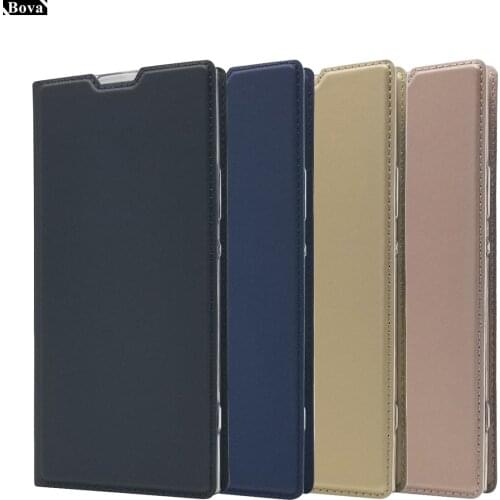 Magnetic adsorption Flip Case for Sony Xperia XA2 card holder bags matte case for Sony Xperia XA2 Ultra / XA2 Plus cover