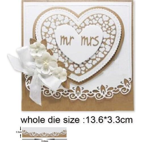 Metal Cutting Dies Lace hollow frame 2020 New Crafts Embossing Die Cuts for DIY Scrapbook Album Paper Cards Decorative