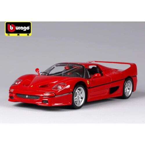 1:18 Simulation Metal sports car model For Ferraried F50 Classic version with Steering wheel control front wheel steering Man