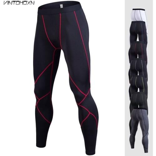 Men Sporting Gymming Quick Dry Workout Compress Legging Bodybuilding Runs Slim Fitness Skinny Clothing Pencil Pants 913