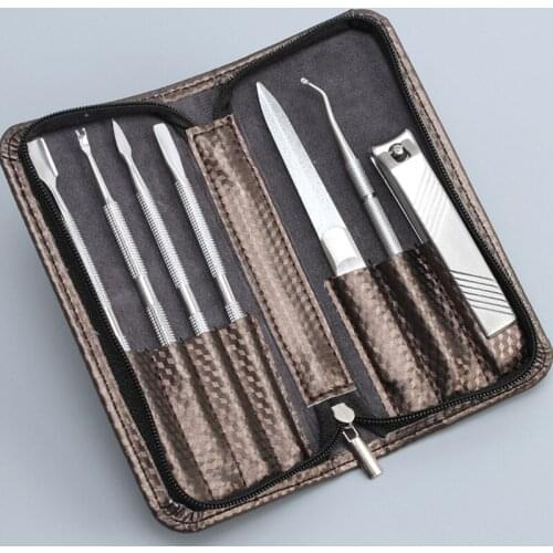 7-Piece Set Of Stainless Steel Dead Skin Chiropodist Ingrown Toe Nail Clipper Cutter Clipper Trimmer Nail Art Manicure Tool