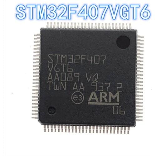 1PCS 100% new original authentic STM32F407VGT6 QFP-100 32F407VGT6 QFP100 32-bit microcontroller chip