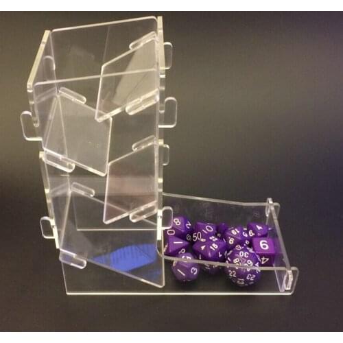 Plastic Dice Tower Clear Dice Tower Party Favor Table RPG TRPG Game DIY Accsssories Kid Toys