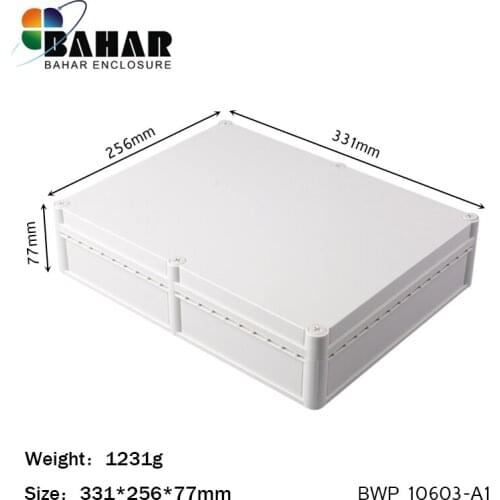 Plastic enclosure DIY IP68 waterproof outdoor electrical enclosure Sealed wire connectors abs plastic electric box 331*256*77mm
