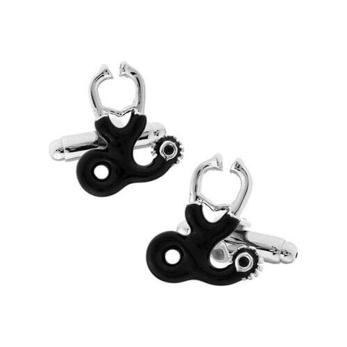 C-MAN Luxury shirt Black stethoscope cufflink for mens Brand cuff buttons cuff links High Quality abotoaduras Jewelry