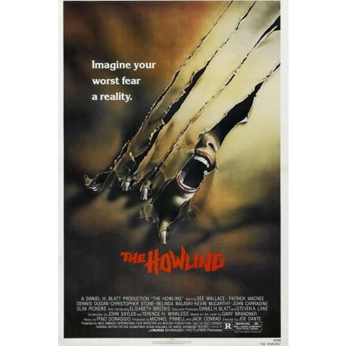 The Howling Art print Silk poster Home Wall Decor