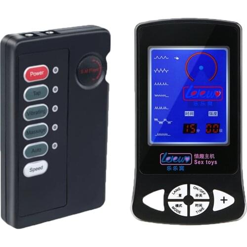 SM Player Electro Shock Power Box Controller Sex Toys Breast Anal Cock Stimulation Adult Game Massager Host Accessory Women Men