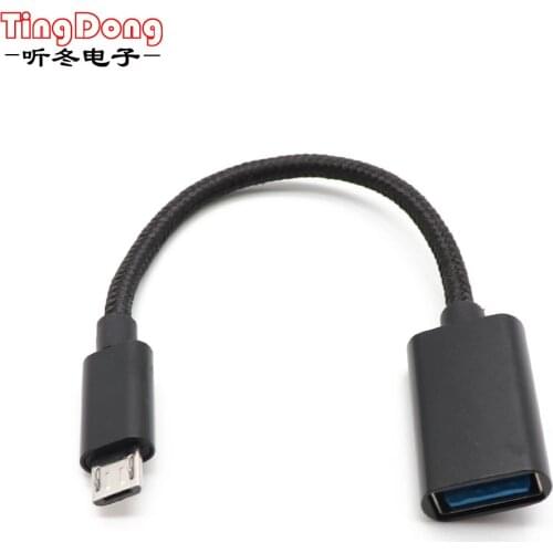 TingDong portable Micro-Usb Male To USB Cable Adapter OTG Data Sync Cable for Xiaom for Lenovo Android
