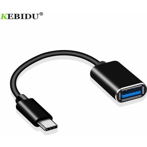 KEBIDU USB C Type-C Male to USB 2.0 Female Charge Data Sync USB-C Converter Type-C OTG Adapter Cable for Samsung Galaxy Huawei