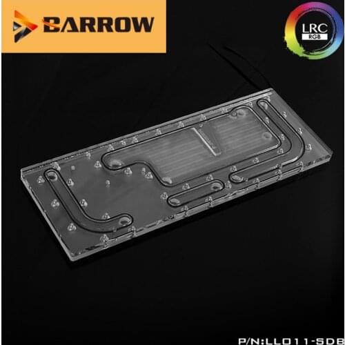 Barrow Cpu Water Cooler LLO11-SDB,Waterway Boards for Lian Li PC-O11 Dynamic Case,For Intel CPU Water Block &Single GPU Building