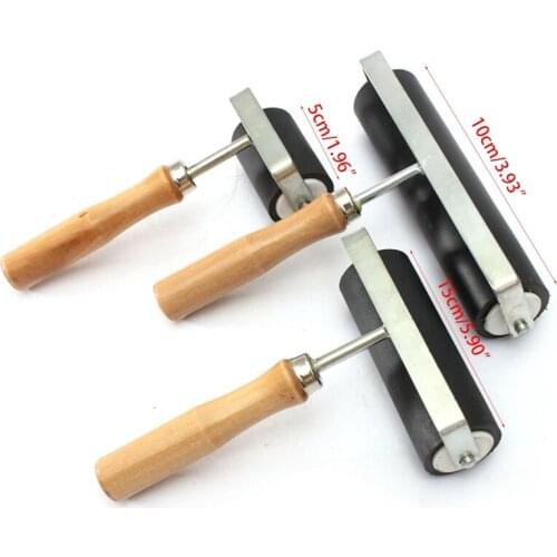 1Set 3 Sizes 5/10/15cm Heavy Duty Hard Rubber Roller Printing Ink Lino Artists Art Craft Tool Paint Tool Kit