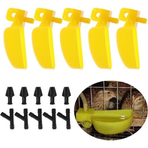 1Pcs Small Yellow Bird Quail Dove Drinking Cup Nice Drinking Automatic Drink Bowls Drop Shipping