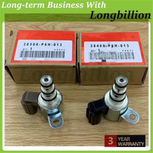 2PCS Automatic Transmission Shift Control Lock Up Solenoid for Honda Accord Acura 28400-P6H-013 28500-P6H-003