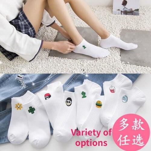 3 Pairs Of Invisible Ladies Boat Socks Summer And Autumn Cartoon Mesh Shallow Mouth Slippers Socks Cute Breathable Popular Socks