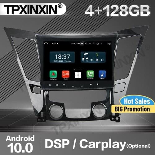 128G Carplay Car Radio 2 Din Stereo Receiver Android 10 For Hyundai Sonata 2011 2012 2013 GPS Navigation Player Audio Head Unit