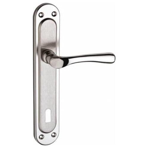 Azm Columbine Door Handle Nickel Satin Room