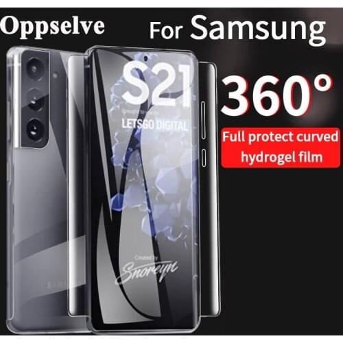 Full Cover Case Screen Protector For Samsung Galaxy S10 S20 Plus Ultra Note 10 Pro Note 20 Ultra Front Back Soft Hydrogel Film