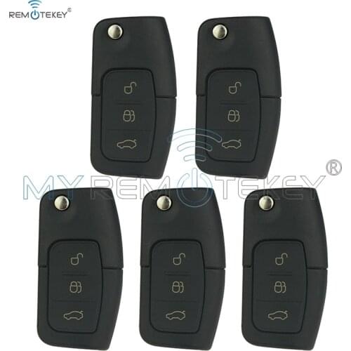 Remtekey 5pcs 3 button ID63 Chip 433 Mhz For Ford B-Max Fiesta Focus Galaxy Kuga S-Max 2008 2009 2010 2011 3M5T 15K601 AB