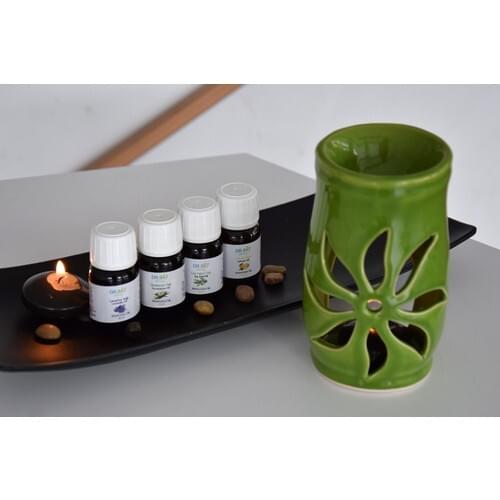 Dr. Bio Aromatherapy Censer and 4'lü Oil Set
