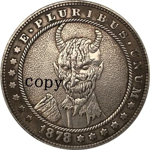 Hobo Nickel 1878-CC USA Morgan Dollar COIN COPY Type 136