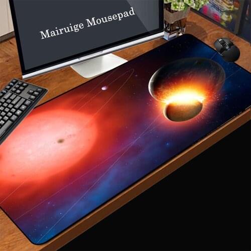 Mairuige Gaming Mouse Pad Office Computer Large Keyboard Pad Black Lock Computer Laptop Mouse PadHigh-speed Rubber Pad
