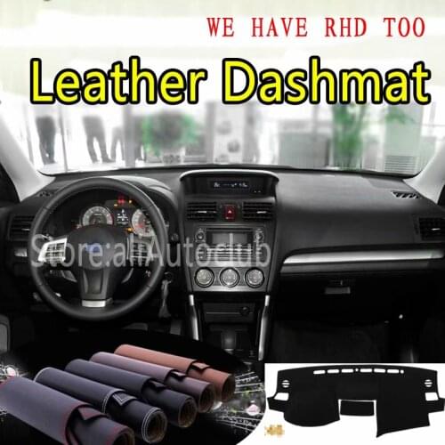 For Subaru XV Crosstrek WRX 2011 2012 2013 2014 2016 Leather Dashmat Dashboard Cover Dash Mat SunShade Carpet Custom Car Styling