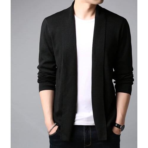 LANGBEEYAR Men's Long Cardigans