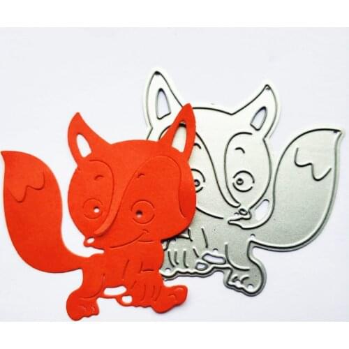 Metal Little Fox paper die cutting dies for Scrapbooking/DIY Easter wedding Halloween Easter card