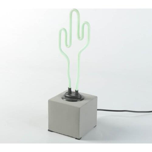 Cactus Neon Glass Sign Advertising 3D Neon Lamp Decorative Glass Neon Sign Logo for Room