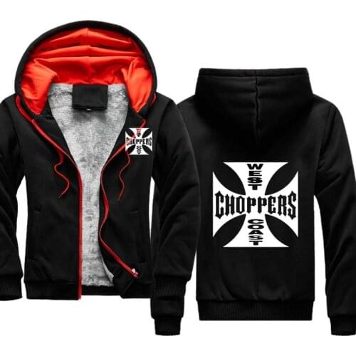 2021 new winter Mens Hoodie West Coast Choppers printing high quality Cotton Solid color Mens Sportswear