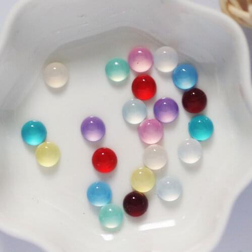 New 70pcs 6mm Multicolor flat back round resin nail rhinestones DIY wedding crystals and stones decoration craft manualidades