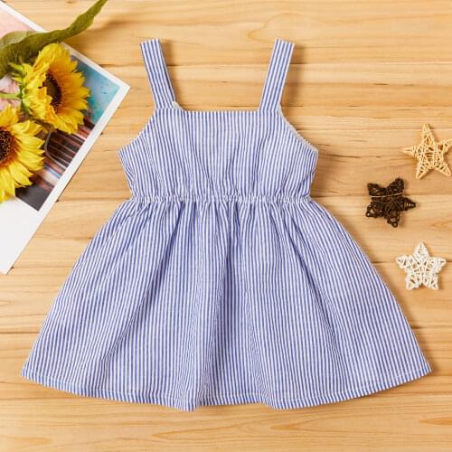 Baby / Toddler Strappy Striped Dress