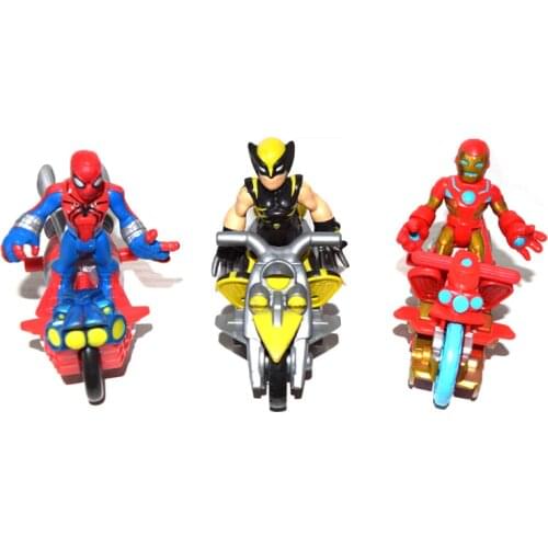 Adventures Iron Wolveine Spider Spidey W/ Mortocycle Loose Action Figure XMAS GIFT