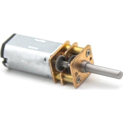 N30 Geared Motor DC 6V Speed Reducer Motor 3mm D Axis Shaft, 170rpm, Large Torque Copper Gearbox Small Motor for Robot Models