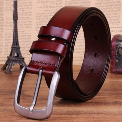 2016 New Brand Designer Belts Men High Quality Black Brown Male Genuine Leather Automatic Belt Free Shipping Wholesale