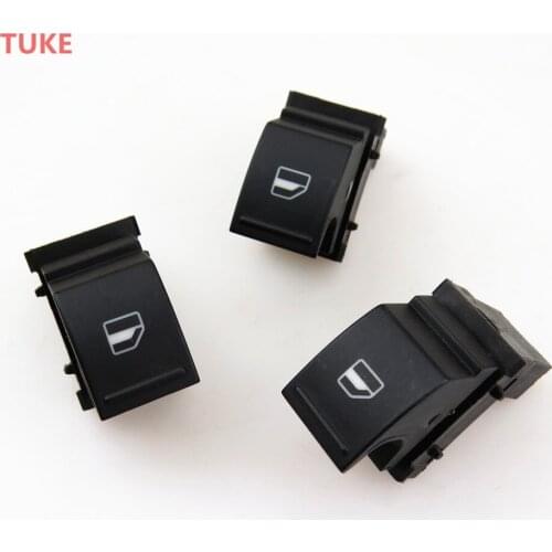 RWSYPL Qty 3 Black Car Windows Glass Adjust Switch For Golf MK6 5 Passat B6 Tiguan SEAT LEON ALHAMBRA TOLEDO 1KD959855 7L6959855
