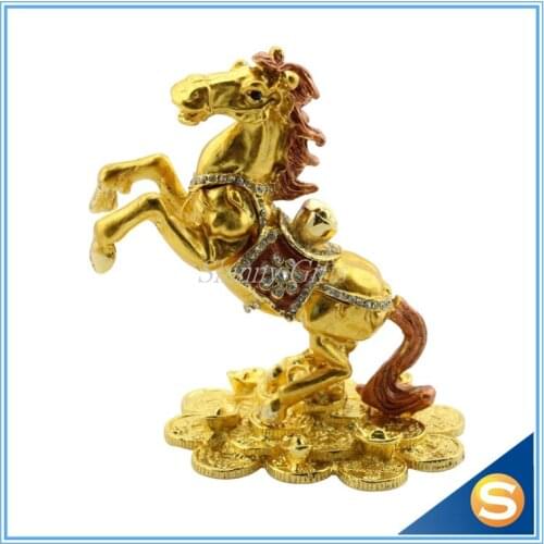 SCJ567 wholesale Big Discount 2014 Horse shape angel alloy trinket boxes for jewelry
