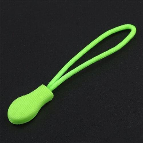 20 Pieces/Lot Zipper puller Cords Black Green Orange Zipper Sliders For Bag Garment Suitcase End Fit Rope Tag Fixer Zip Cord