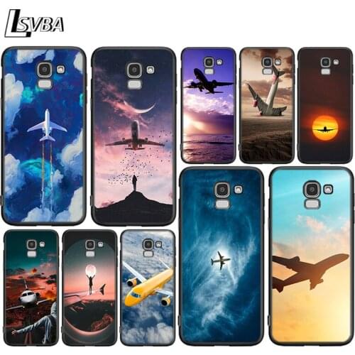 Plane Aircraft For Samsung Galaxy J2 J3 J4 Core J5 J6 J7 J8 Prime duo Plus 2018 2017 2016 Silicone Phone Cover