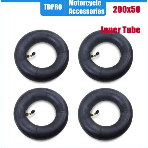 TDPRO Motorcycle Tyres Accessories 4pcs 200x50 Tire Inner Tube For Razor E100 E150 E200 eSpark Crazy Cart Scooters