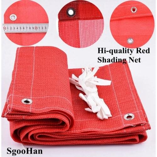 HDPE Anti-UV Hi-quality Red Sunshade Net Outdoor Garden Succulent Plant Greenhouse Sun Shading Net Swimming Pool Cover Sun-proof
