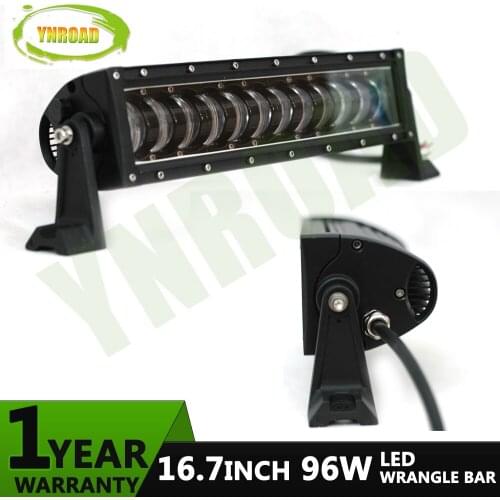 YNROAD New type 96W 16.7inch LED wrangler Light Bar led offroad bar with high low beam for offroad,4x4 ,4WD, ATV, UTV use
